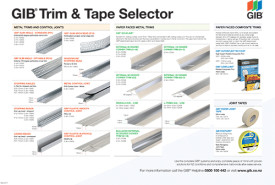 GIB® Plasterboard Trim and Tape Selector Chart