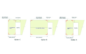 Bracing adjacent to openings
